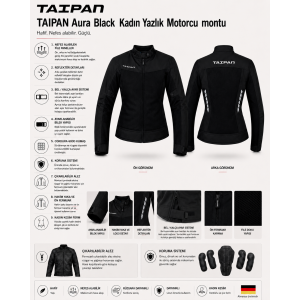 Taipan Aura Black - Yazlık